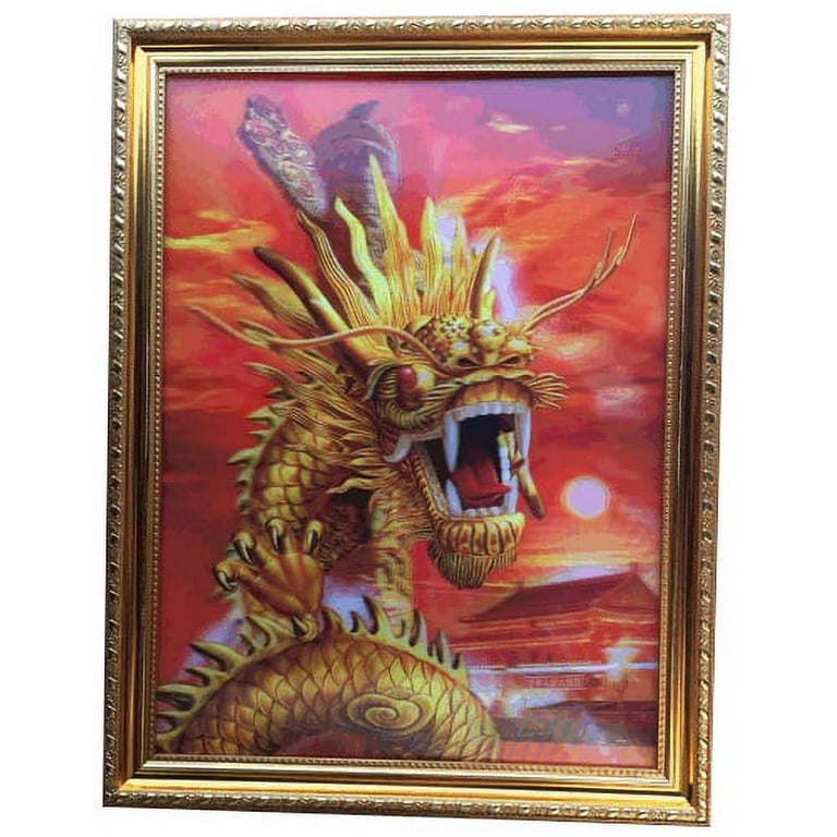 3D Dragon Illustration Side view - Anime Art Board Print for Sale by  gundoarte