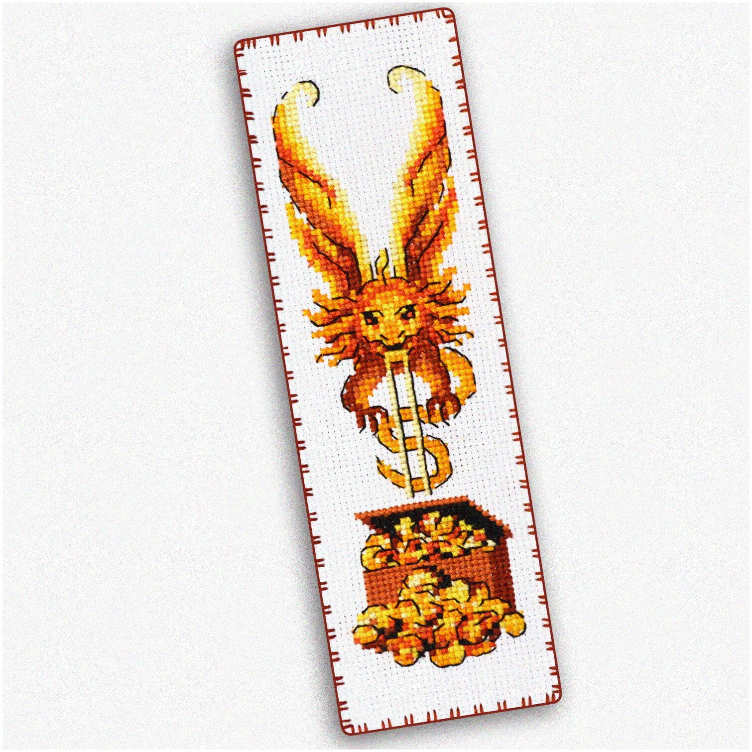 Golden Dragon Embroidery Adventure Kit DIY Cross Stitch Set for