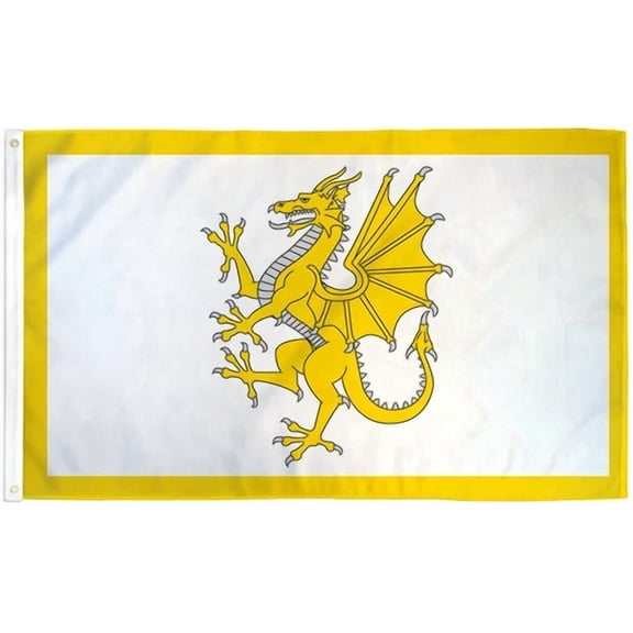 Golden Dragon Flag 3X5Ft Welsh House Flag Welsh Dragon Flag 100D