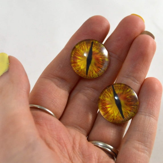Golden Dragon Glass Eyes