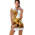 thumbnail image 1 of Golden Dragon Illustration Sports Dresses Women Tennis Dress Outdoor Badminton Golf Quick-Drying And Breathable Sports Dress, 1 of 4