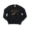 thumbnail image 1 of Golden Dragon Mythical Creature Fantasy Gold Treasure Art Sweatshirt, for men & women, up to size 5XL, 1 of 3