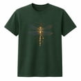 thumbnail image 1 of Golden Dragonfly Graphic T-Shirt, Unisex Classic Fit Cotton Tee, 1 of 9