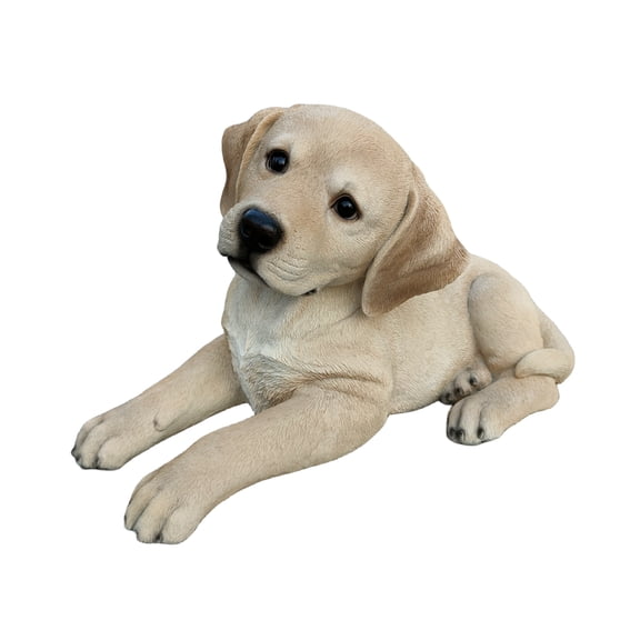 Golden Dreams: Lying Yellow Labrador Polyresin Figurine