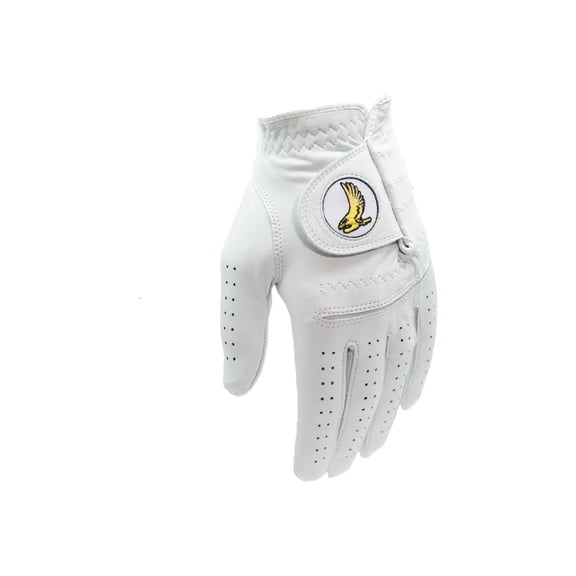 Golden Eagle Golf Glove, White, 5-Pack, Men Left Hand, Small