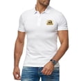 thumbnail image 1 of Golden Eagle Head Men's 100% Cotton Polo Short Sleeve T-Shirt, 1 of 16