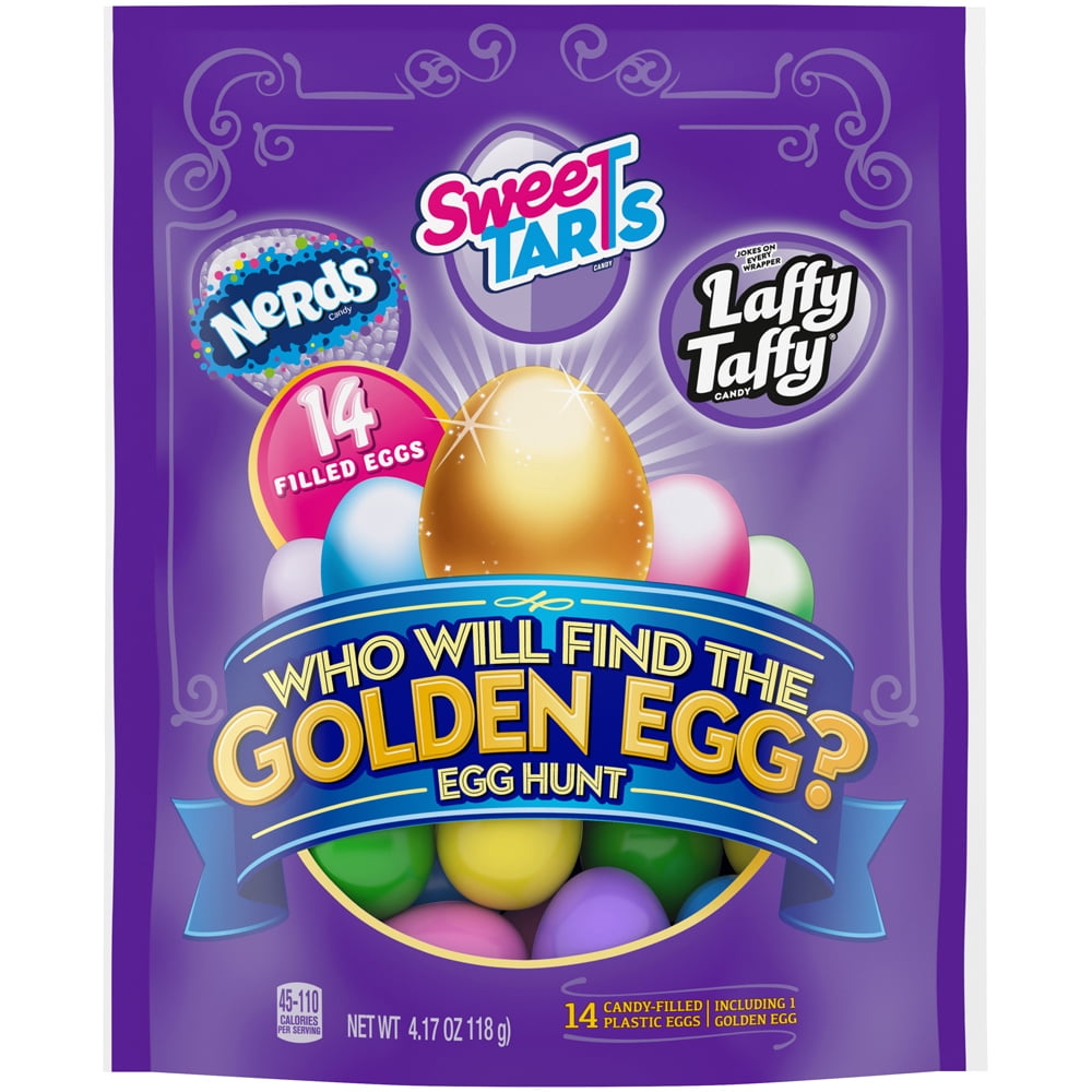Golden Egg Nerds, SweeTARTS, & Laffy Taffy Easter Candy Variety Bag, 4.17 oz (14 Count)