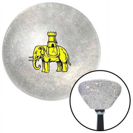 Golden Elephant Clear Retro Metal Flake Shift Knob with M16 x 1.5 Insert Shifter