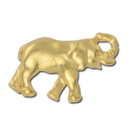 Golden Elephant Lapel Pin Model I13 by Stockpins