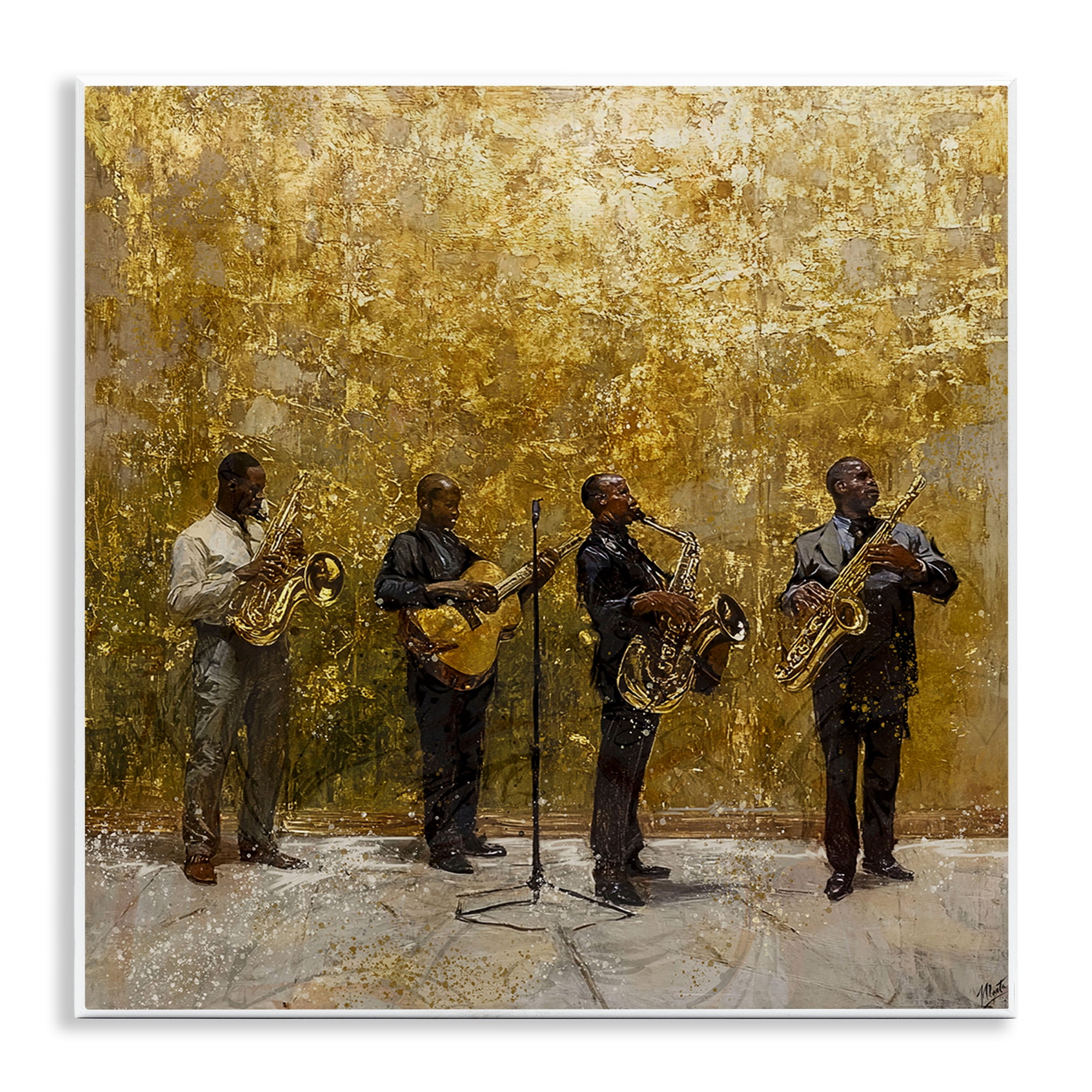 Golden Era Jazz Musicians Wall Plaque Art, design by Marta Wiley