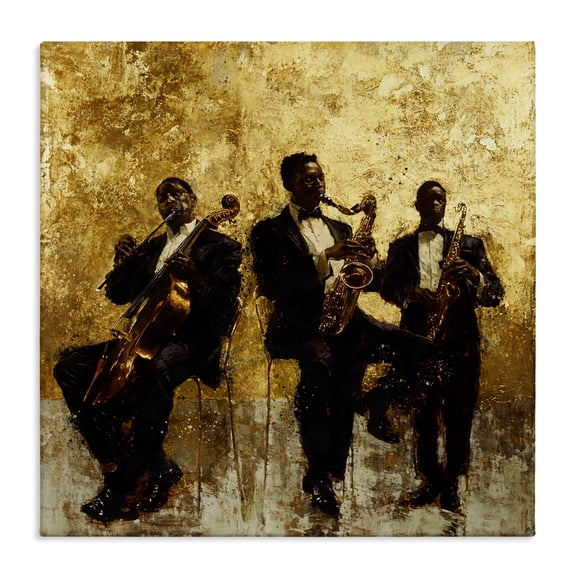 Golden Era Musicians Abstraction Canvas Wall Art, design by Marta Wiley