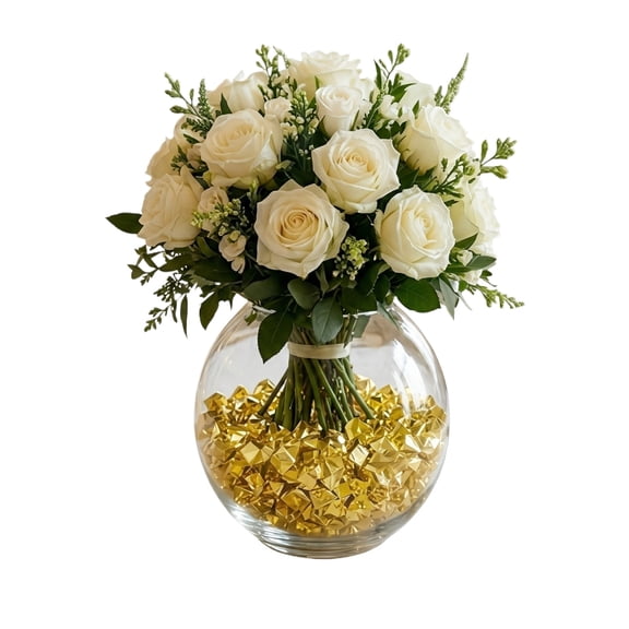 Golden Faux Ice Cubes Geometric Faceted Acrylic Gems Luxury Table Scatter 100 Pcs for Vase Fillers Party Table Centerpieces and Reusable Decor
