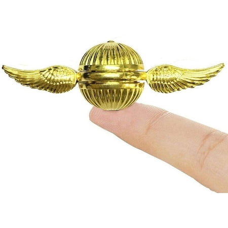 Golden Fidget Hand Spinner for Kids & Adults - Cool Magic Wizardly World Orb Ball Finger Toys Fidgets - Best Gift for Sensory Anxiety ADHD Stress Relief, Quiet Desk Toys for School Home Office