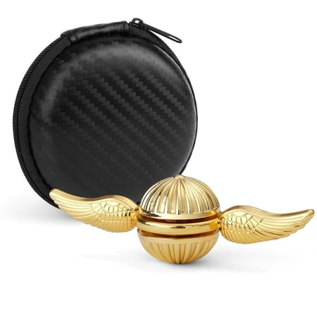 Gold Fidget Spinner for Kids Adults, Orb Sphere Hand Finger Spinner, Metal Fingertip Gyro Stress Relief Anti Anxiety Desk Birthday Gift