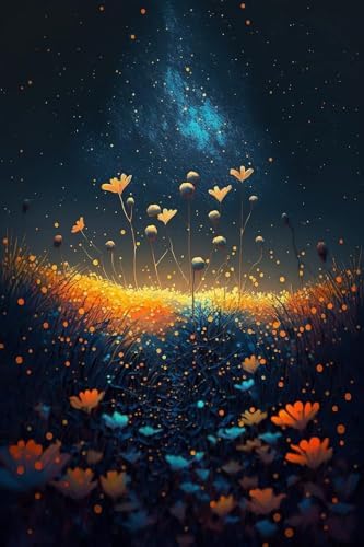 Golden Field of Hope Flowers 500 Piece Jigsaw Puzzle challenging and Stimulating Puzzle Game, Wall Art Unique Gift.