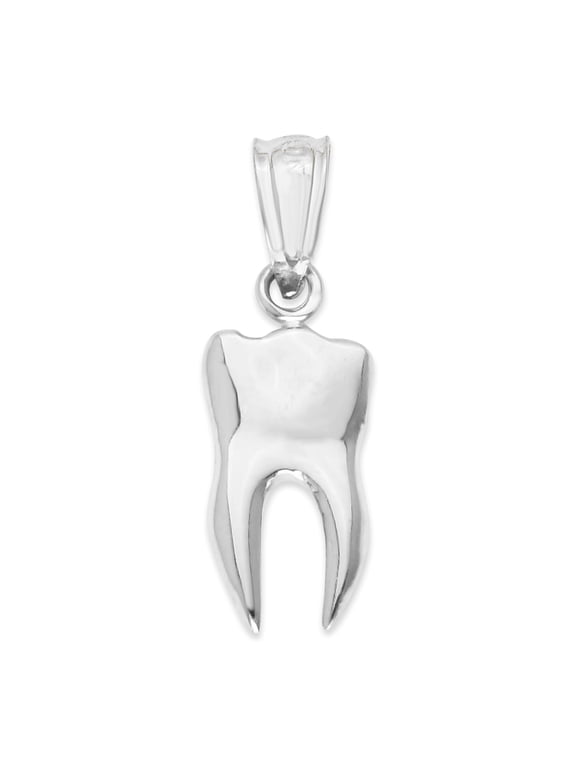 925 Sterling Silver Tooth Pendant, Dental Jewelry
