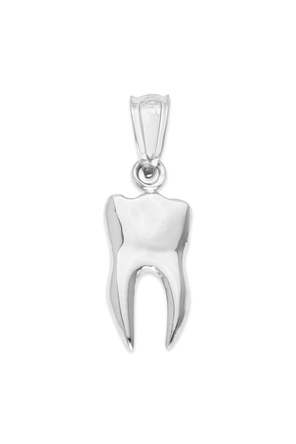 925 Sterling Silver Tooth Pendant, Dental Jewelry