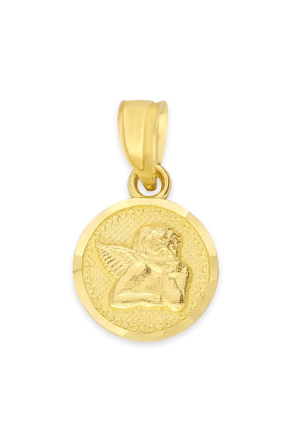 Ice on Fire Jewelry Guardian Angel Necklace Pendants 10k Gold