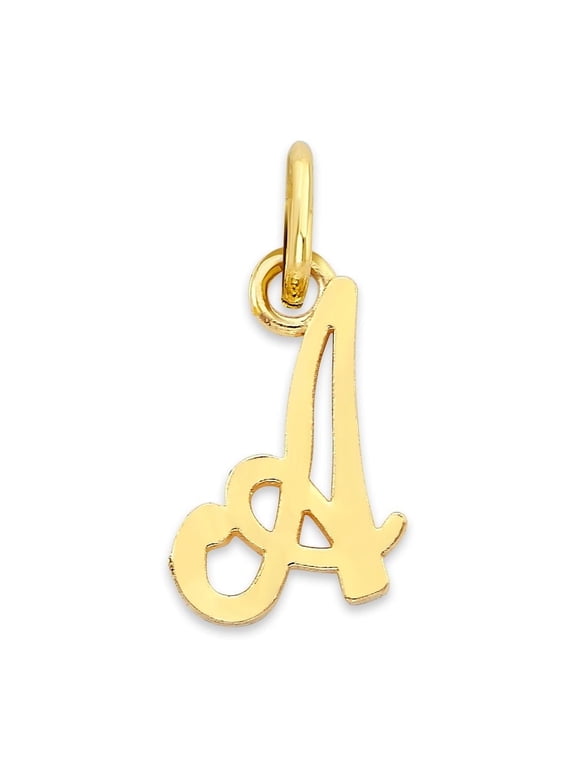 Solid 14k Gold Initial Charm - Personalized Jewelry for Women
