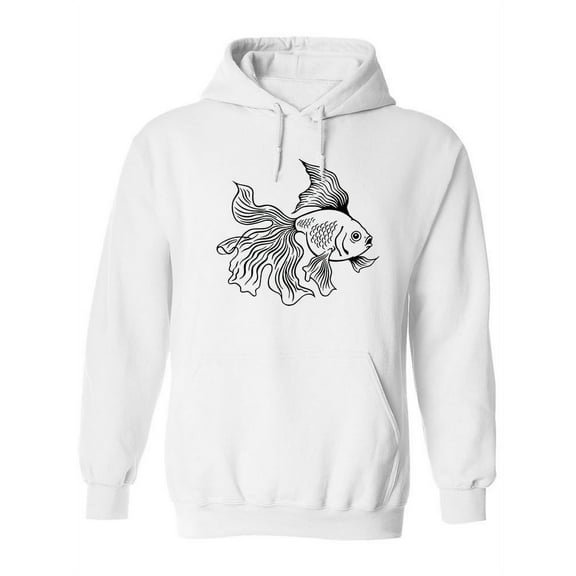 Golden Fish Design Hoodie Women -Image by Shutterstock, Female XX-Large