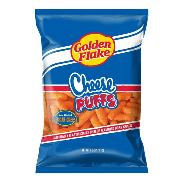 Golden Flake Cheese Puffs, 6 oz Bag