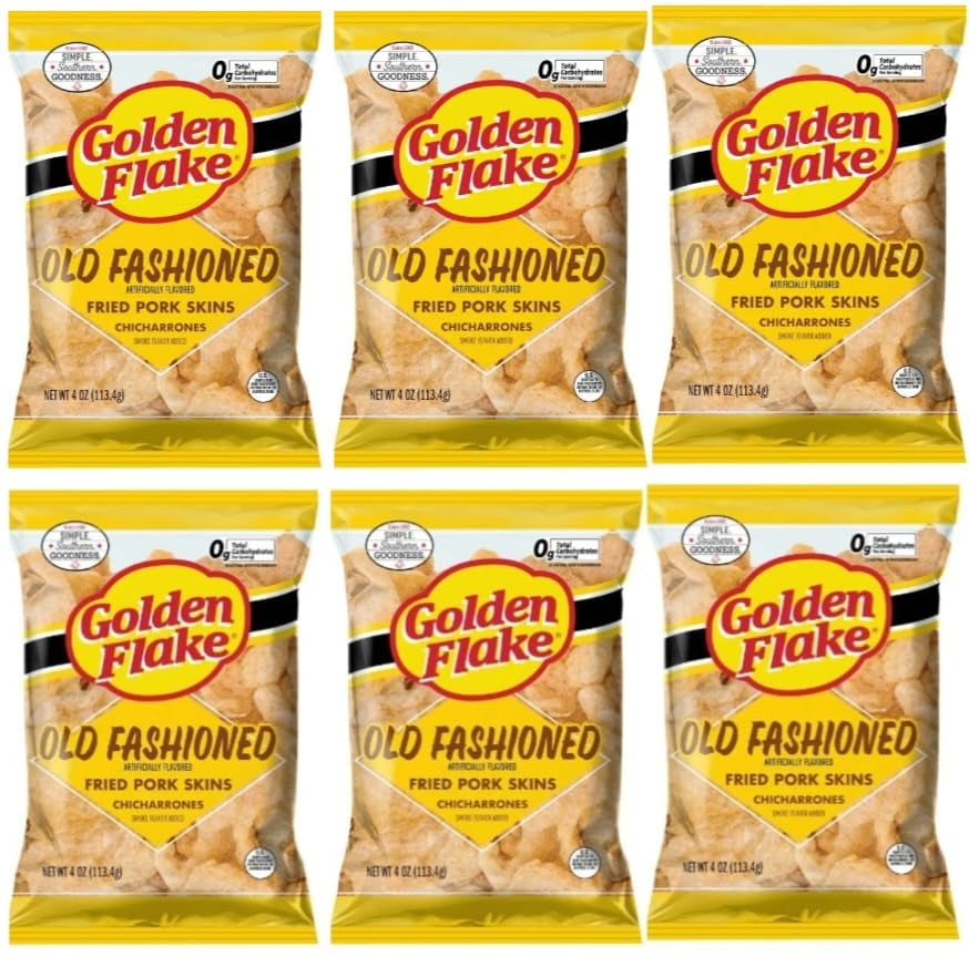 Golden Flake Utz Original Pork Rinds Chicharrones Crispy Fried Pork