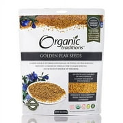 Golden Flax Seeds - 16 oz (454 Grams) by Organic Traditions