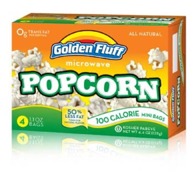 Golden Fluff 12023 Microwave Popcorn 100 Calorie Mini Bags, Case of