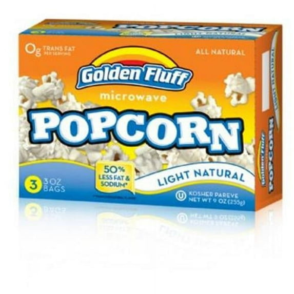 Golden Fluff 12033 Microwave Popcorn - Lite, Case of 12 x 3 x 3 oz