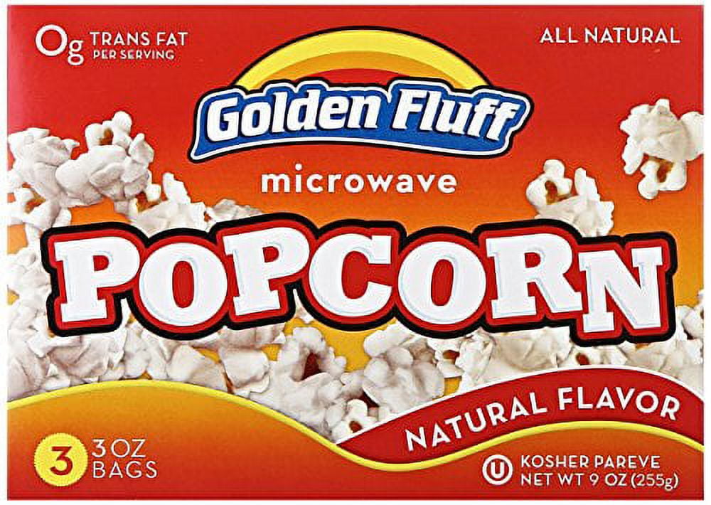 Golden Fluff Golden Fluff Microwave Popcorn, 3 ea