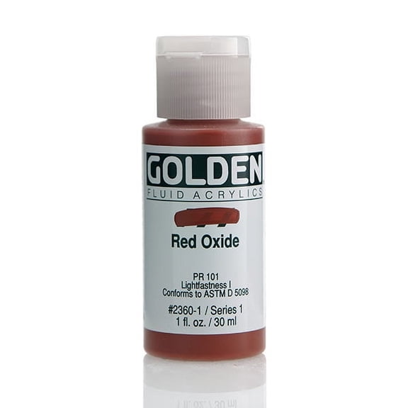 Golden Fluid Acrylic, 1 oz., Red Oxide