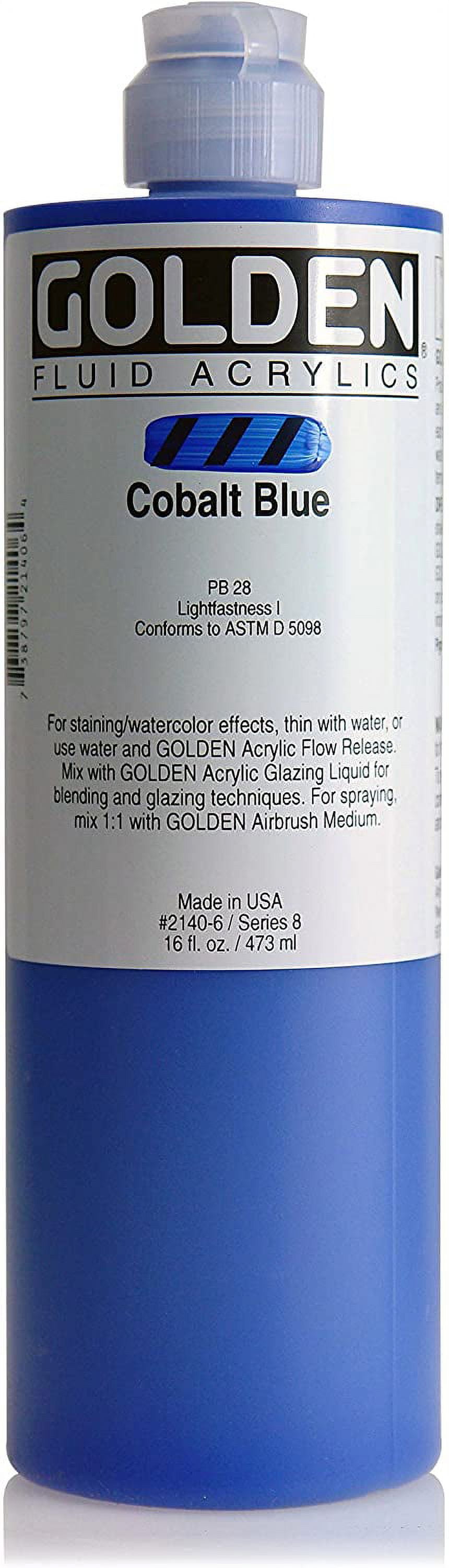 Golden� Fluid Acrylic, 16 oz., Cobalt Blue