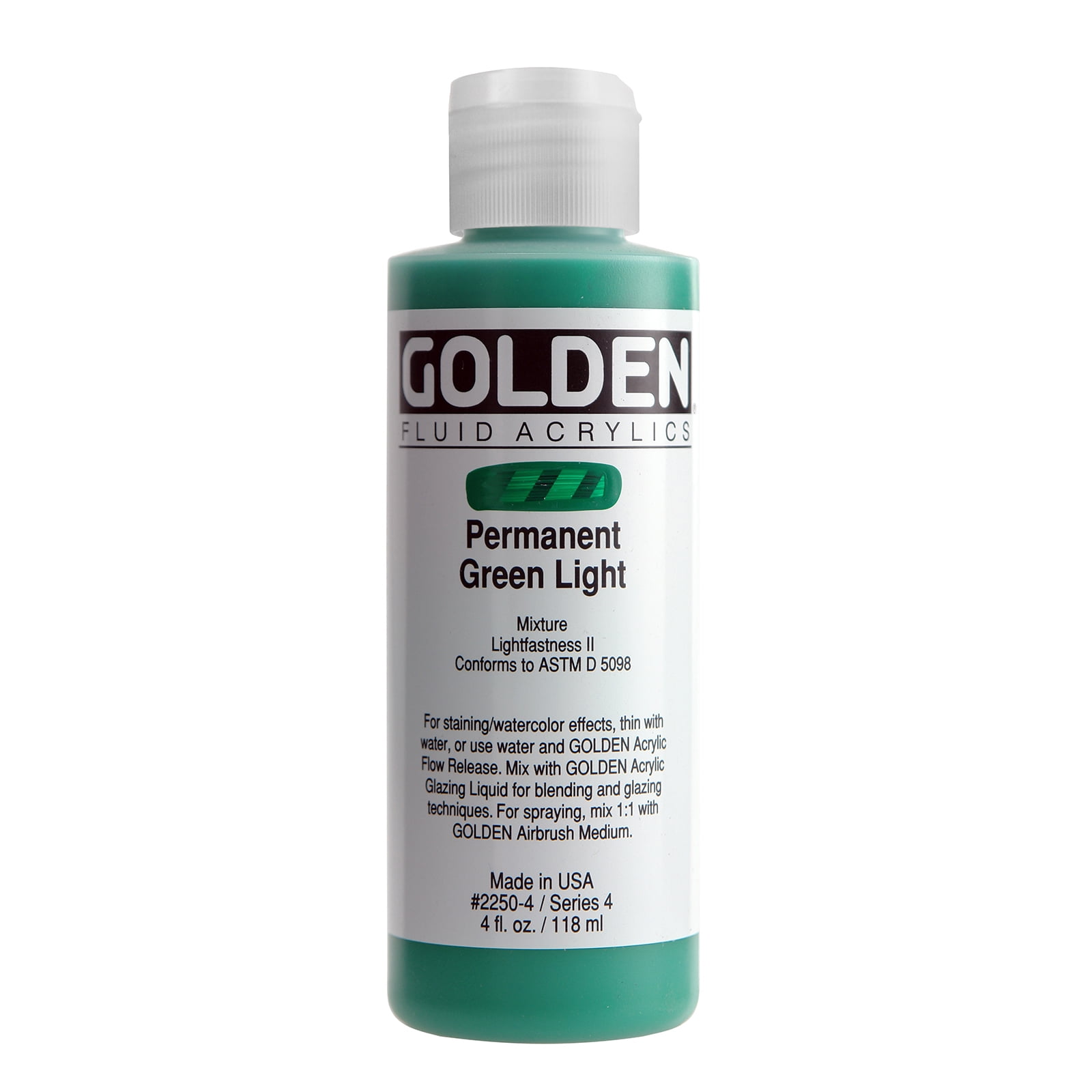 Fluid Acr Perm.Green Lt. 4Oz by Golden