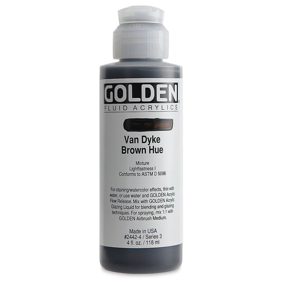 Fluid Acr Hist Van Dyke Hu 4Oz by Golden
