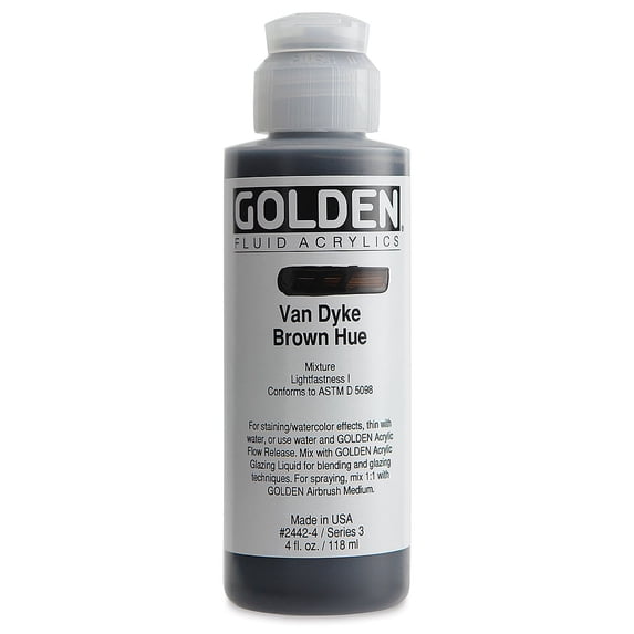 Fluid Acr Hist Van Dyke Hu 4Oz by Golden