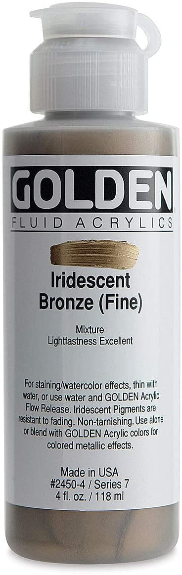 Golden Fluid Acrylic - Iridescent Bronze (Fine), 4 oz