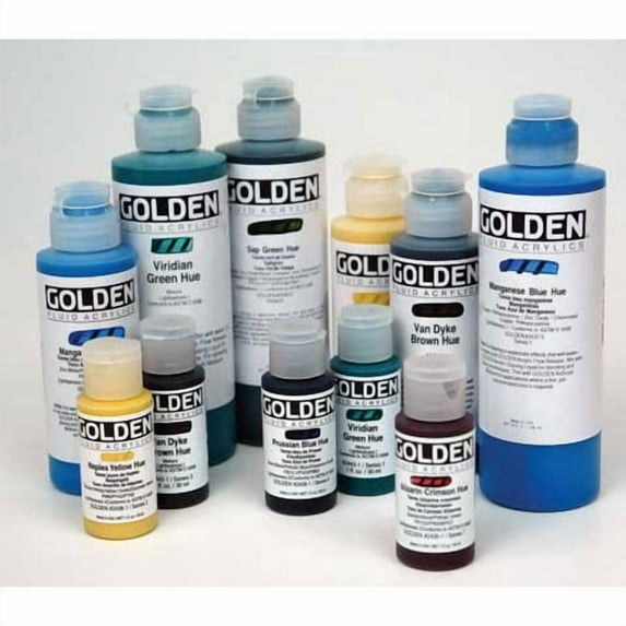 Golden Fluid Acrylic Paint, 4 oz, Alizarin Crimson Hue