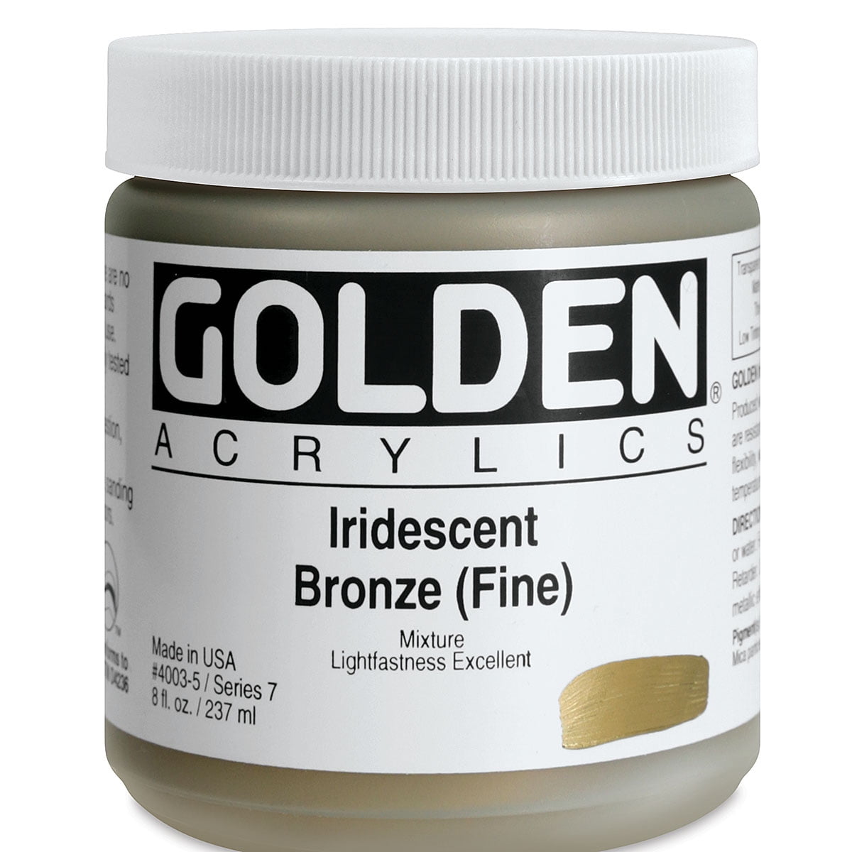 Golden Fluid Acrylic Paint - Iridescent Bronze (Fine), 16 oz
