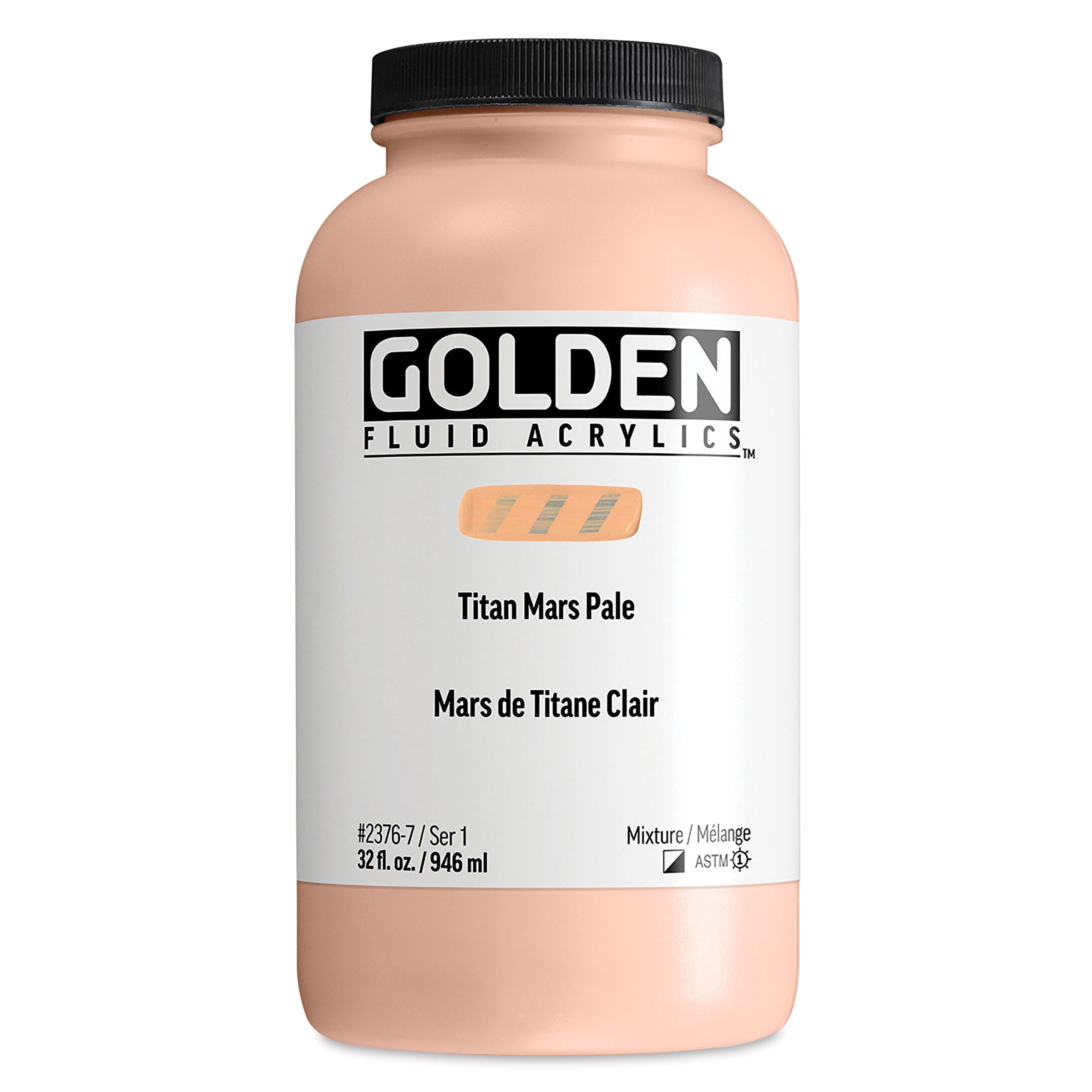 Golden Fluid Acrylic - Titan Mars Pale, 32 oz bottle