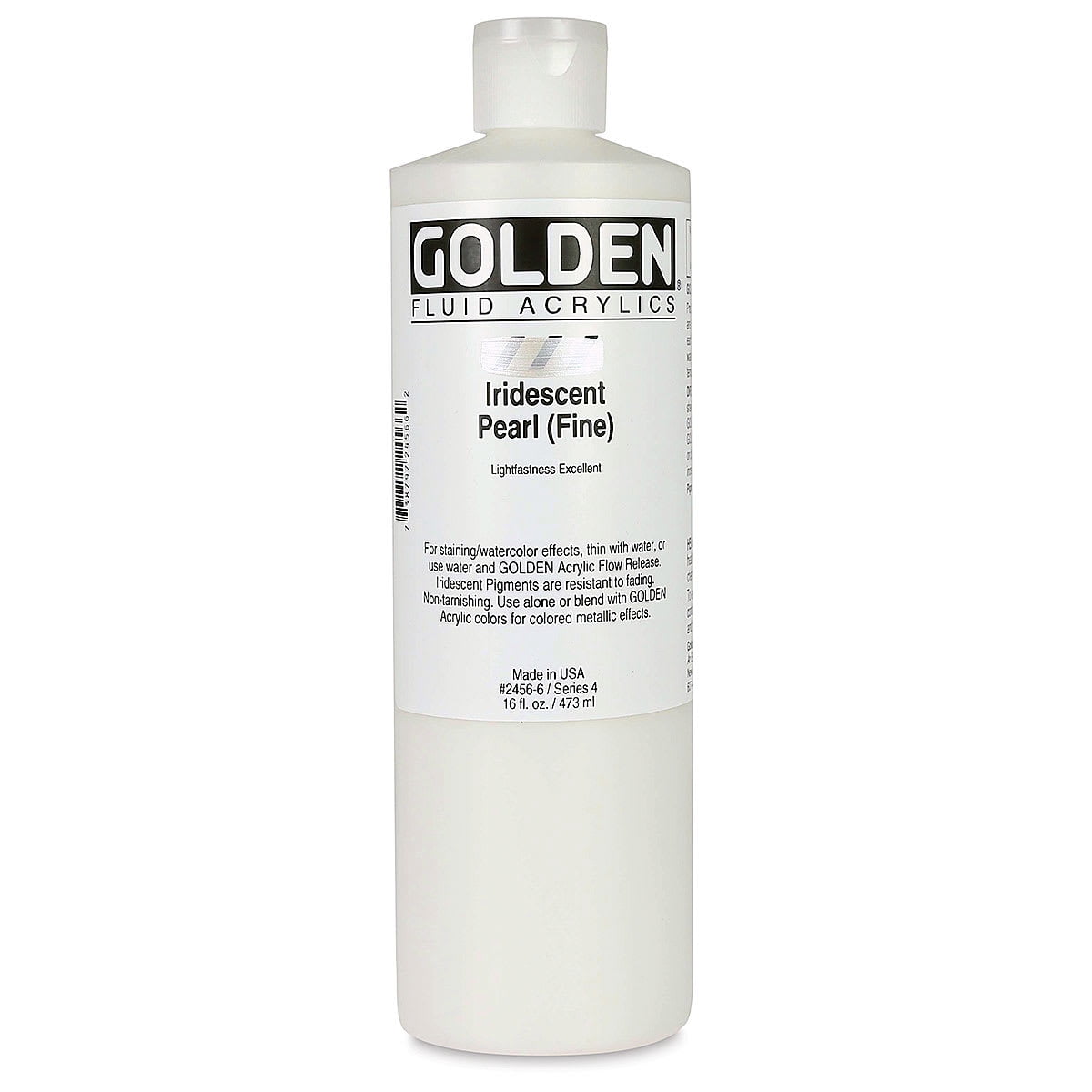 Golden Fluid Acrylics - Iridescent Pearl (Fine), 16 oz