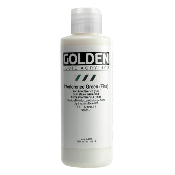 Golden� Fluid Interference Acrylic, 4 oz., Interference Green