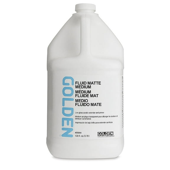Golden, 128 oz, Fluid Matte Medium
