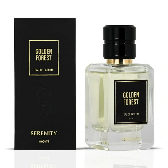 Golden Forest Eau de Parfum Spray 65ml (2.2 oz) by Serenity | Bright Citrus, Creamy Florals & Bold Resinous Depth