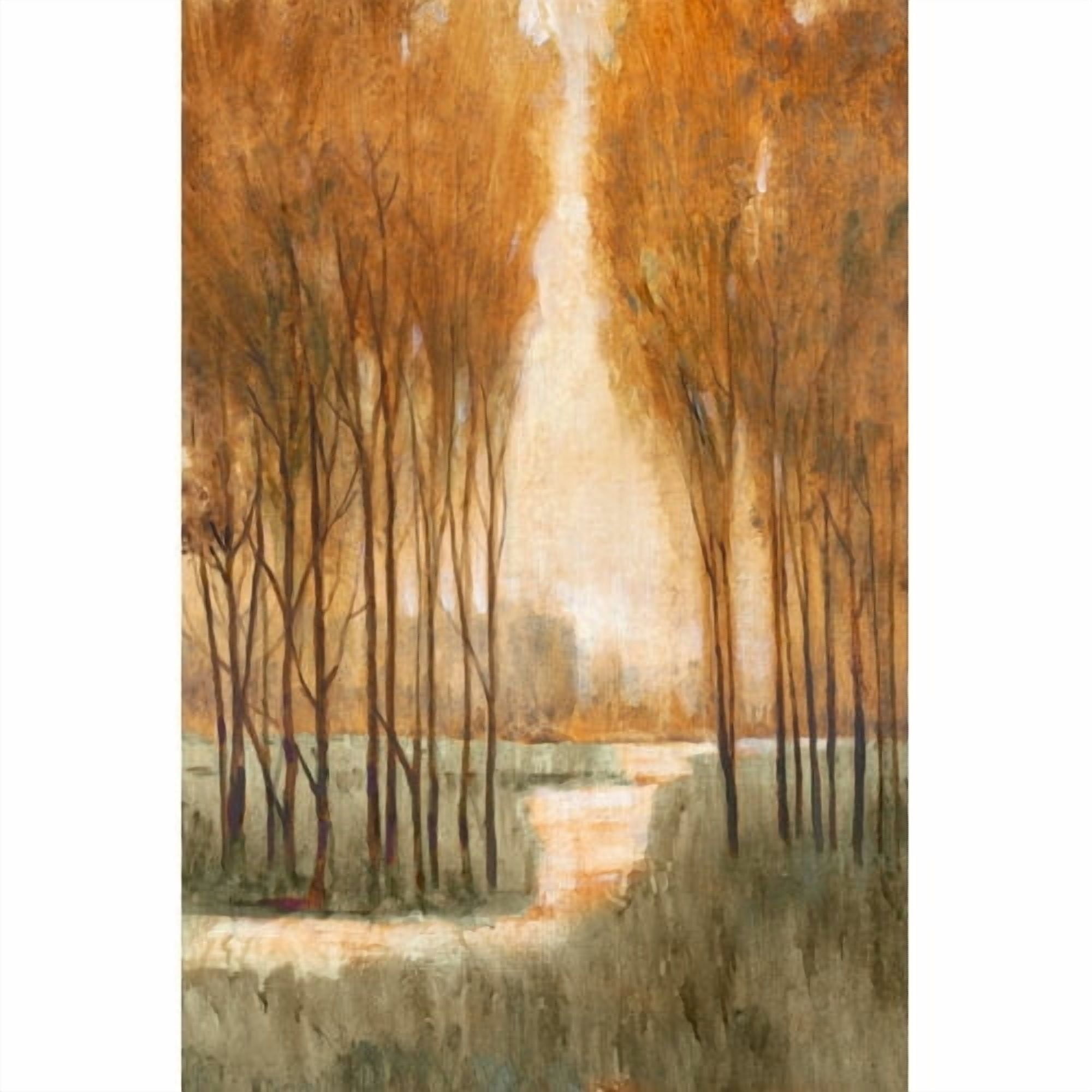 "Golden Forest I" Painting Print on Wrapped Canvas