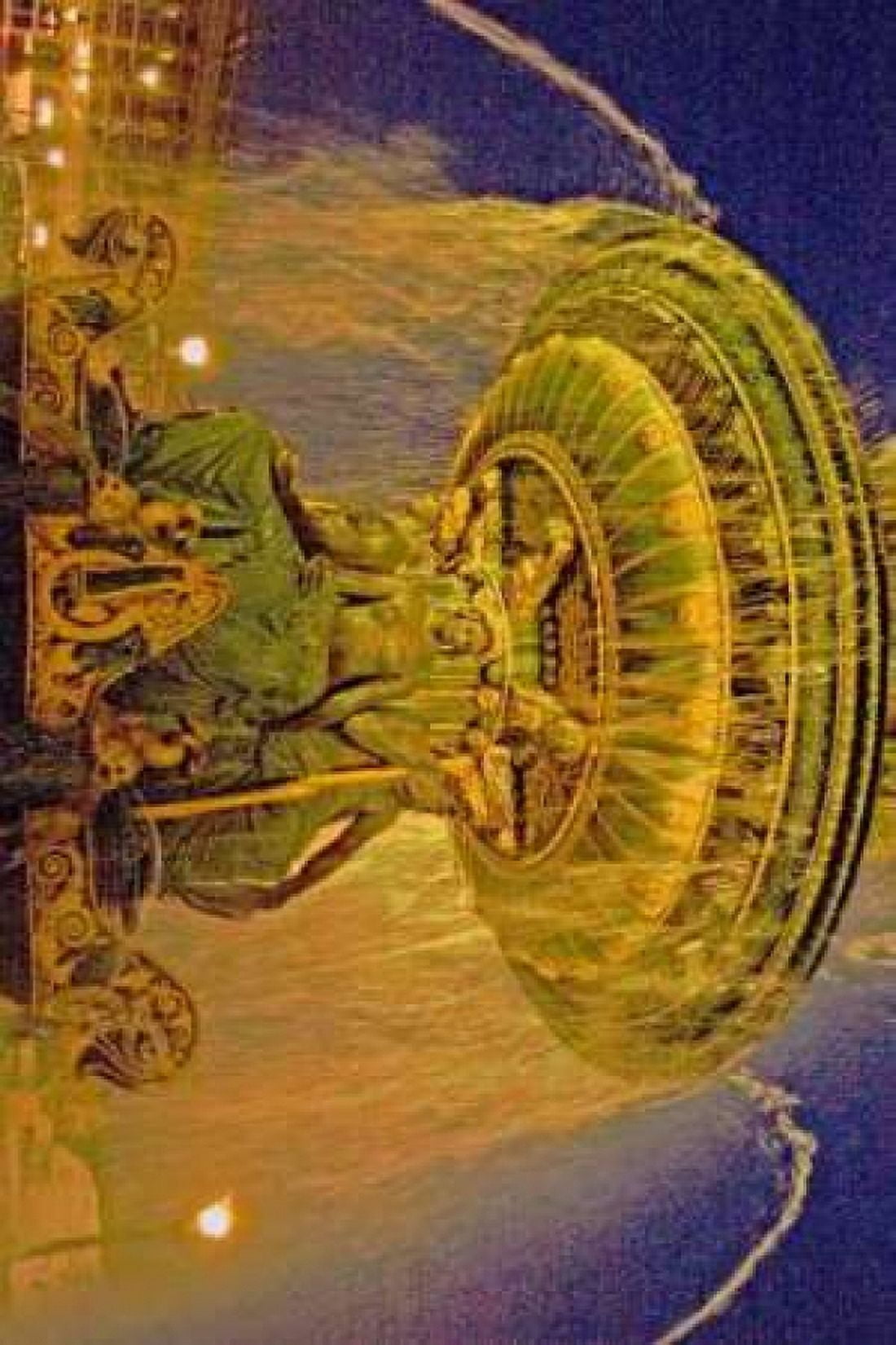 Golden Fountain I Canvas Art - Maureen Love (12 x 18)
