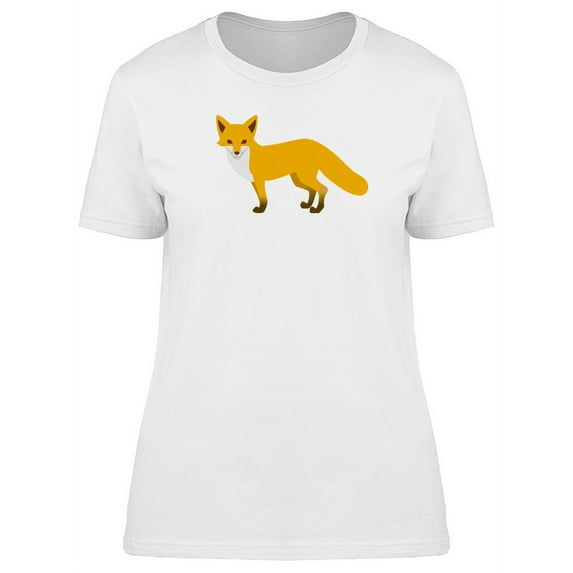 Golden Fox Clip Art T-Shirt Women -Image by Shutterstock, Female x-Large
