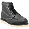 thumbnail image 1 of Golden Fox Work Boots 6" Moc Toe Wedge Men's Boots for Construction Size 8 D(M) US Black, 1 of 7