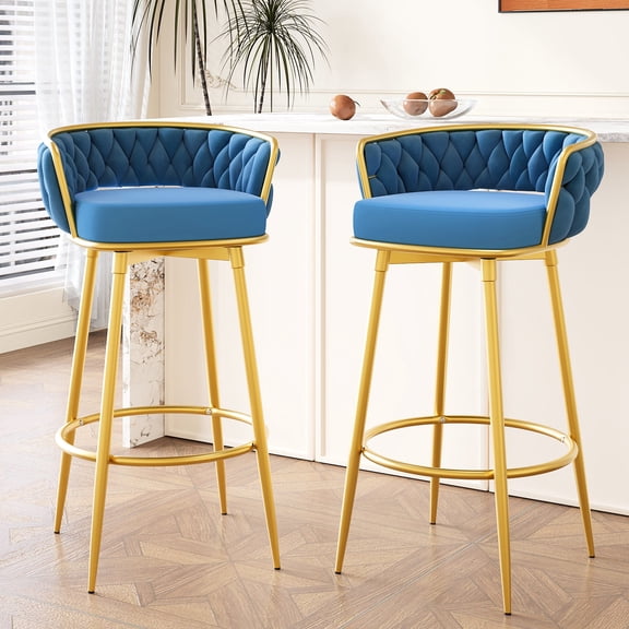 Golden Frame, 180° Swivel & Set of Two / Perfect for Kitchen or Dining Setup