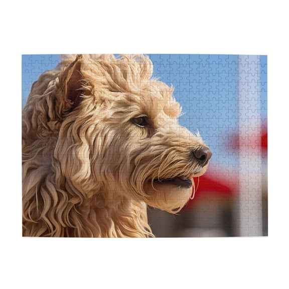 Golden Furry Pet Profile 1000-Piece Wooden Jigsaw Puzzle for Adults, Fun & Challenging Family Game, Stylish Wall Decor & Holiday Gift