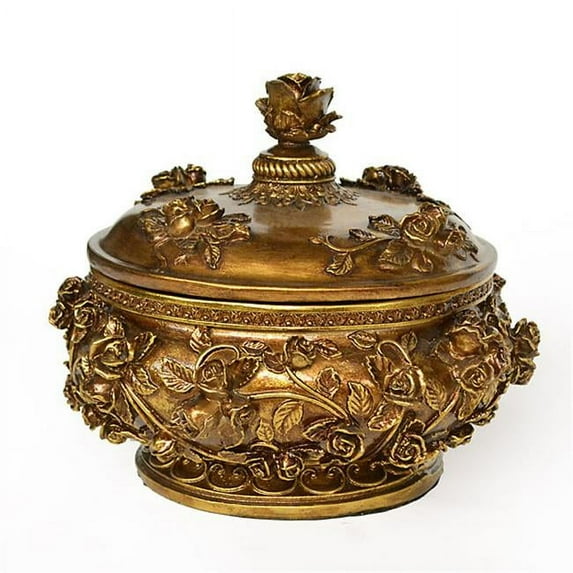Golden Garden Table Box - Gold